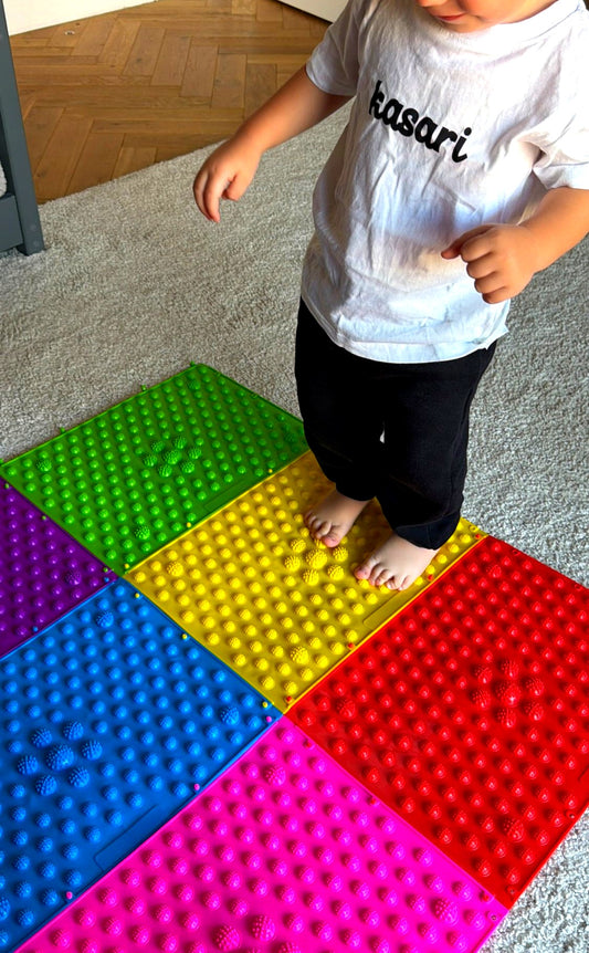 Kasari Sensory Path™ — Interlocking Sensory Tiles for Kids